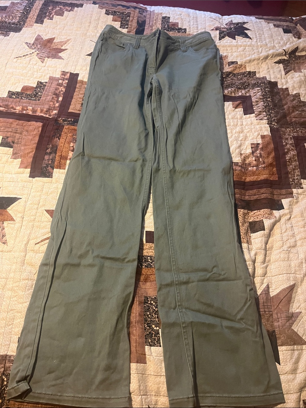 Style & Co. Olive Green Boot Cut Pants Size 6